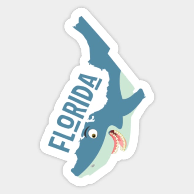 Florida: a funny map Sticker by percivalrussell